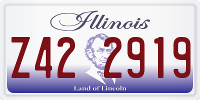 IL license plate Z422919