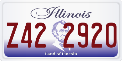 IL license plate Z422920