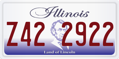 IL license plate Z422922