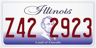 IL license plate Z422923