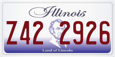 IL license plate Z422926