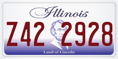 IL license plate Z422928