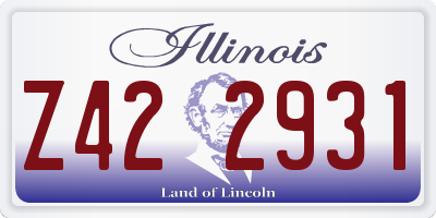 IL license plate Z422931