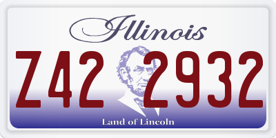 IL license plate Z422932
