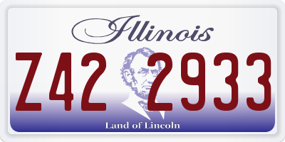 IL license plate Z422933