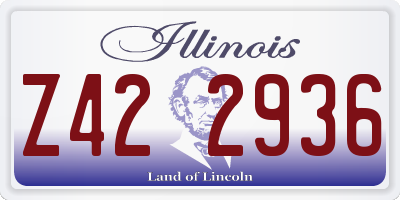IL license plate Z422936