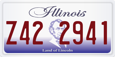IL license plate Z422941