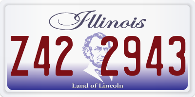IL license plate Z422943