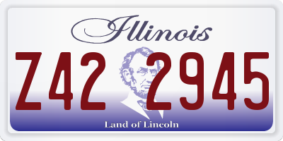 IL license plate Z422945