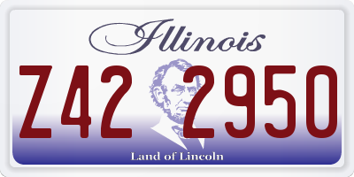 IL license plate Z422950