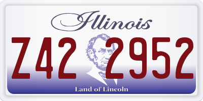 IL license plate Z422952