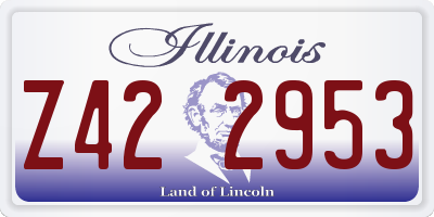 IL license plate Z422953