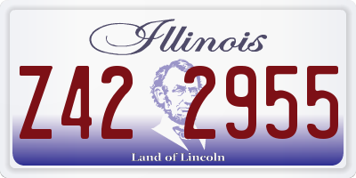 IL license plate Z422955