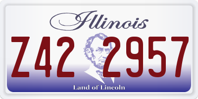 IL license plate Z422957