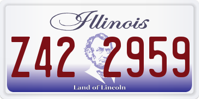 IL license plate Z422959