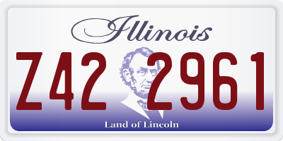 IL license plate Z422961