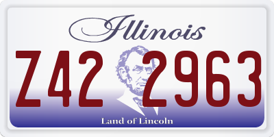 IL license plate Z422963