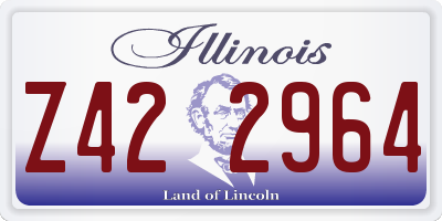 IL license plate Z422964