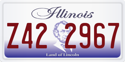IL license plate Z422967
