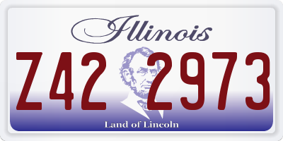 IL license plate Z422973