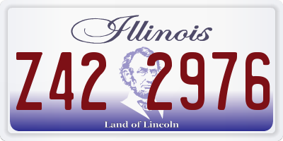 IL license plate Z422976