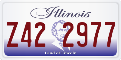 IL license plate Z422977