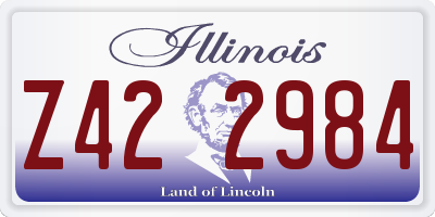 IL license plate Z422984
