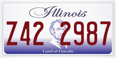 IL license plate Z422987