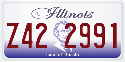 IL license plate Z422991
