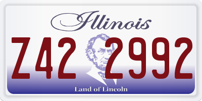 IL license plate Z422992