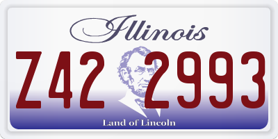 IL license plate Z422993
