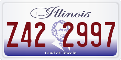 IL license plate Z422997