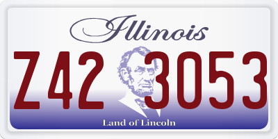 IL license plate Z423053