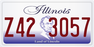 IL license plate Z423057