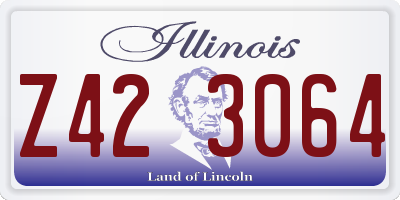 IL license plate Z423064