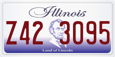 IL license plate Z423095