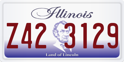 IL license plate Z423129