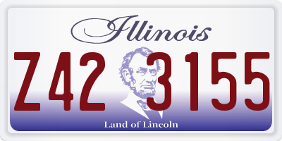 IL license plate Z423155