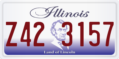 IL license plate Z423157