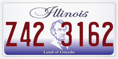 IL license plate Z423162