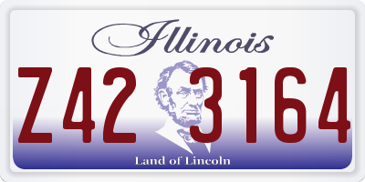 IL license plate Z423164