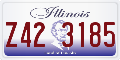 IL license plate Z423185