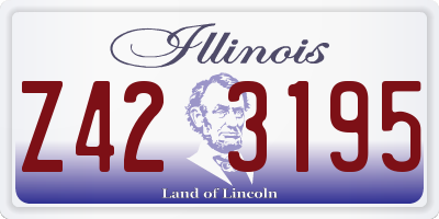 IL license plate Z423195