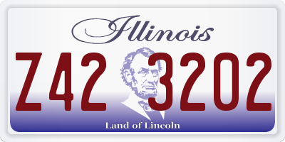 IL license plate Z423202
