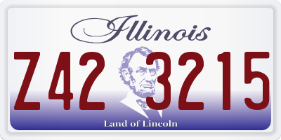 IL license plate Z423215