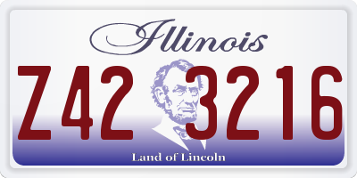 IL license plate Z423216