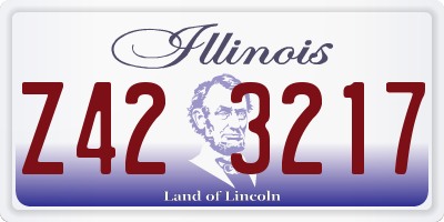IL license plate Z423217