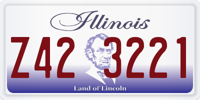 IL license plate Z423221