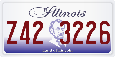 IL license plate Z423226