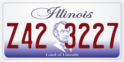 IL license plate Z423227